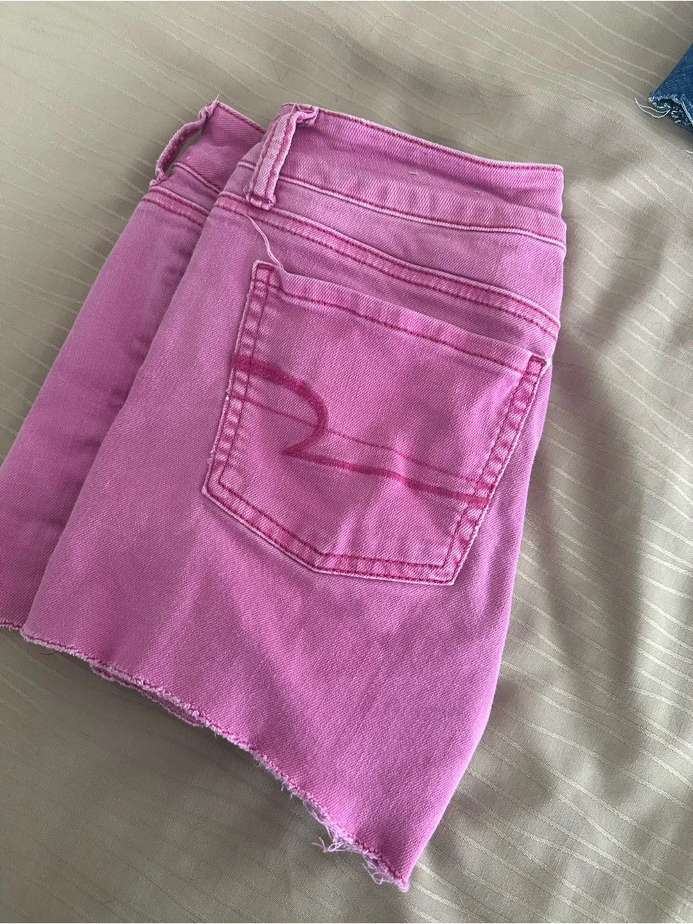 American Eagle Outfitters Pink Denim Cutoff Shorts